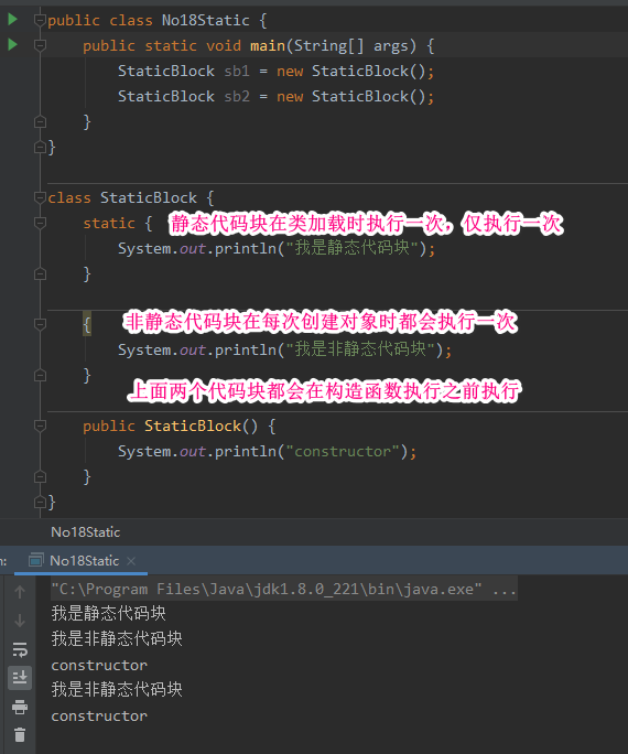 static与代码块