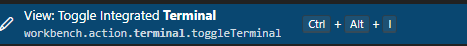 vscode显示隐藏终端