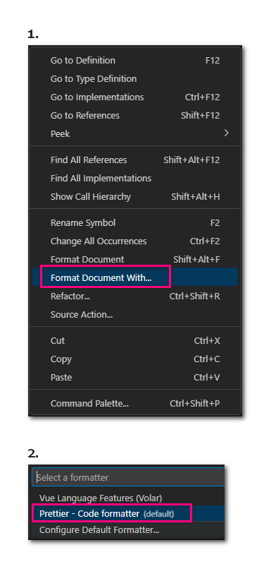 vscode格式化代码